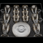Crystal 1*8(18Pcs Tea Set Gold) MS Department Store Oman