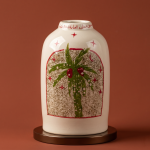 Handcrafted Palm Tree Ceramic Decorative Vase MS Department Store Oman