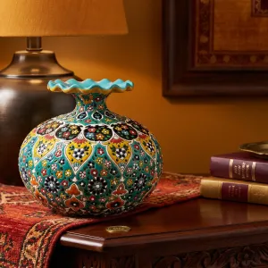 Handcrafted Floral Mosaic Ceramic Vase MS Department Store Oman