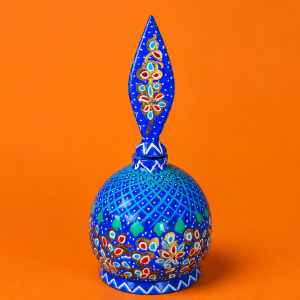 Handcrafted Blue Floral Decorative Perfume Bottle MS Department Store Oman