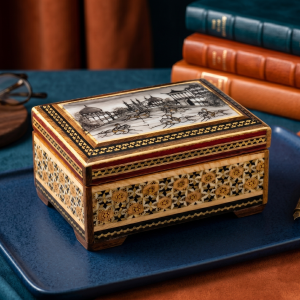 Handcrafted Mosaic Wooden Keepsake Box MS Department Store Oman
