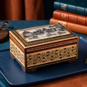 Handcrafted Mosaic Wooden Keepsake Box MS Department Store Oman