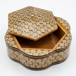 Handcrafted Geometric Mosaic Wooden Storage Box MS Department Store Oman