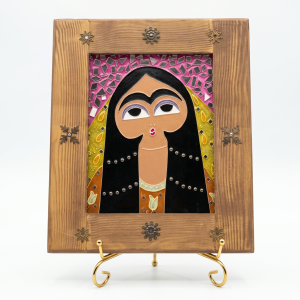 Hand Crafted Folk Art Wooden Picture Frame Décor MS Department Store Oman