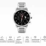 U.S. Polo Assn. Black Multi-Function Stainless Steel Watch MS Department Store Oman