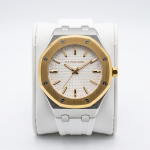 U.S. Polo Assn. White Dial Two-Tone Sport Silicone Watch MS Department Store Oman