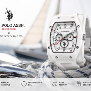 U.S. Polo Assn. Arctic Racer Multi-Function Watch MS Department Store Oman