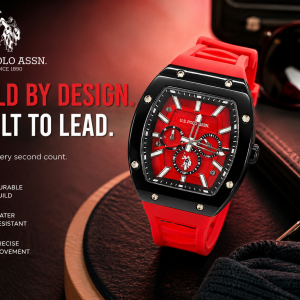 U.S. Polo Assn. Crimson Velocity Sport Watch MS Department Store Oman