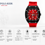 U.S. Polo Assn. Crimson Velocity Sport Watch MS Department Store Oman