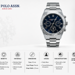 U.S. Polo Assn. Royal Blue Executive Multi-Function Watch MS Department Store Oman