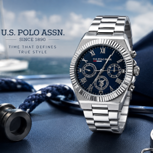 U.S. Polo Assn. Royal Blue Executive Multi-Function Watch MS Department Store Oman