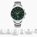 U.S. Polo Assn. Emerald Green Multi-Function Stainless Steel Watch MS Department Store Oman