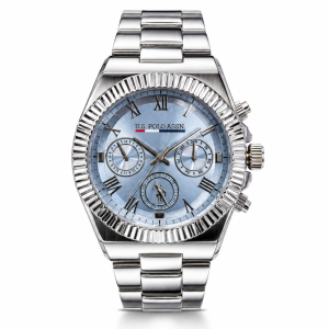 US Polo Ice Blue Prestige Multi Function Watch MS Department Store Oman