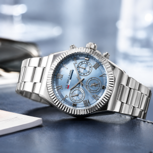 U.S. Polo Assn. Ice Blue Prestige Multi-Function Watch MS Department Store Oman