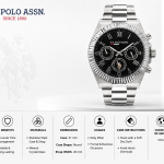 U.S. Polo Assn. Onyx Prestige Multi-Function Watch MS Department Store Oman