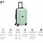 Delsey Trolley Ophelie Val 55 Cm Cab Ext 4Dr Almond MS Department Store Oman