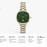 U.S. Polo Assn. Green Dial Two-Tone Multi-Function Watch MS Department Store Oman