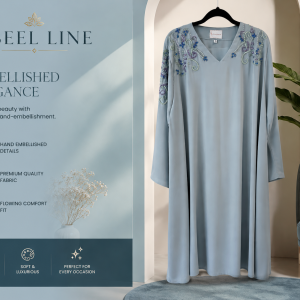 Sage Green Jlbiya Beads & Shall  MS Department Store Oman