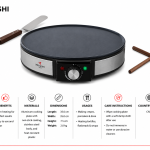 Mebashi Crepe Maker (30cm; Black) MS Department Store Oman