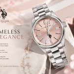 U.S. Polo Assn. Blush Pink Dial Stainless Steel Classic Watch MS Department Store Oman