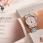 U.S. Polo Assn. Blush Pink Dial Stainless Steel Classic Watch MS Department Store Oman