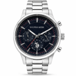 U.S. Polo Assn. Navy Silver Chronograph Multifunction Watch MS Department Store Oman