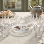 Crystal 18Pcs Glass Tea Set 1×8 MS Department Store Oman