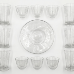 Crystal 18Pcs Glass Tea Set 1×8 MS Department Store Oman