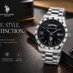 U.S. Polo Assn. Midnight Sovereign Day-Date Watch MS Department Store Oman