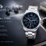 U.S. Polo Assn. Navy Dual-Time Executive Watch MS Department Store Oman