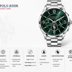 U.S. Polo Assn. Emerald Dual-Time Executive Watch MS Department Store Oman