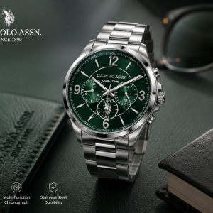 U.S. Polo Assn. Emerald Dual-Time Executive Watch MS Department Store Oman