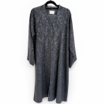 Gray Brocard Abaya  MS Department Store Oman