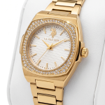 U.S. Polo Assn. Golden Crystal Elegance Watch MS Department Store Oman