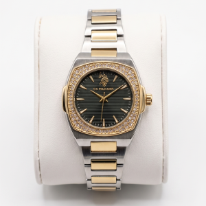 US Polo Midnight Crystal Two Tone Watch MS Department Store Oman