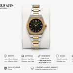 U.S. Polo Assn. Midnight Crystal Two-Tone Watch MS Department Store Oman