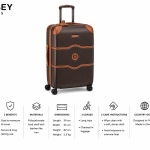 Delsey Trolley Chatelet Air 82 Cm Brown MS Department Store Oman