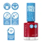 Rimmel Kind & Free - Nail Polish  156 -(Poppy Pop Red) MS Department Store Oman