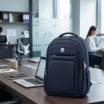 WIRES TROLLEY LAPTOP BACKPACK 19"NAV