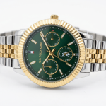 U.S. Polo Assn. Emerald Gold Dual-Tone Chronograph Watch MS Department Store Oman