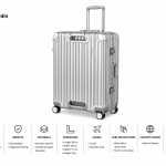 Pierre Cardin Rubis Pc With Aluminium Frame 19" Silver MS Department Store Oman