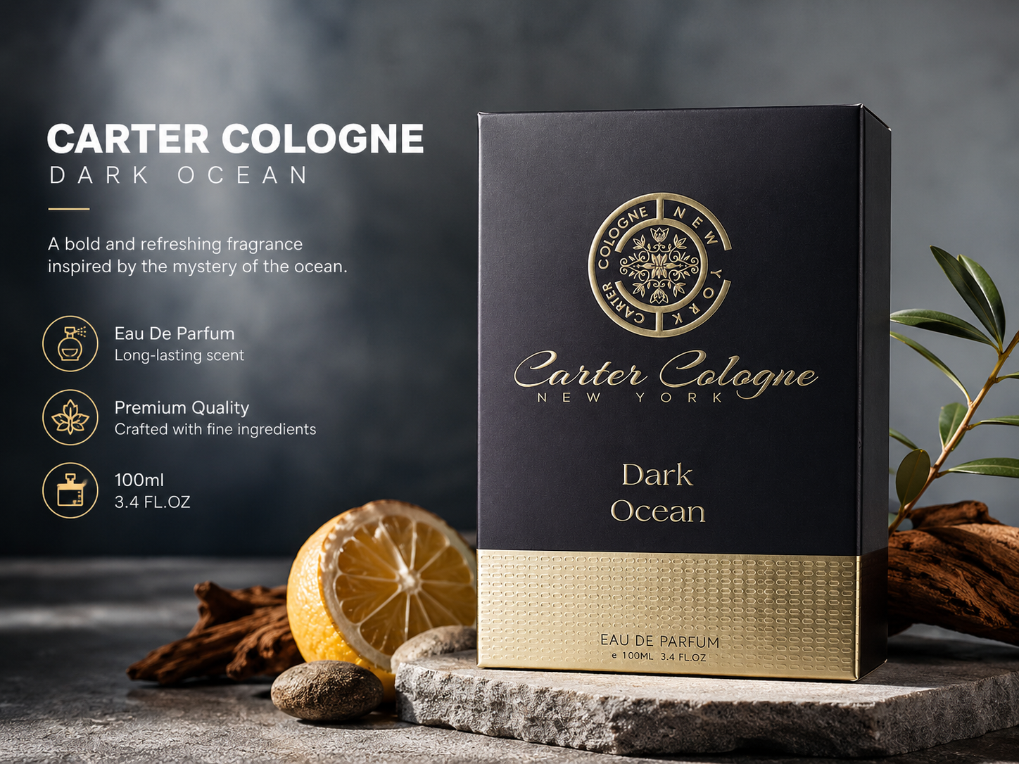 Ocean Carter Cologne Dark Ocean Edp 100Ml MS Department Store Oman