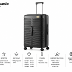Pierre Cardin Nagga Brand Pp Trolley S 25 Black MS Department Store Oman