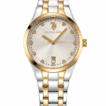U.S. Polo Assn. Dual-Tone Crystal Date Women'S Watch MS Department Store Oman