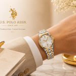 U.S. Polo Assn. Dual-Tone Crystal Date Women'S Watch MS Department Store Oman