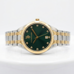 U.S. Polo Assn. Emerald Crystal Dual-Tone Date Watch MS Department Store Oman