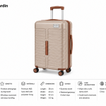 Pierre Cardin Nagga Brand Pp Trolley S   20 L.T Coffee MS Department Store Oman