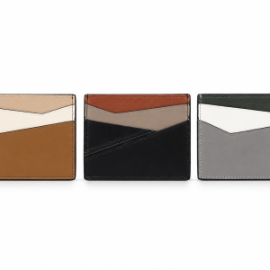 Women's Genuine Leather RFID Slim Card Holder Wallet – Multi-Color Minimalist Front Pocket Card Case | MS Department Store Oman