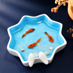 Resin Koi Pond Decorative Tray MS Department Store Oman