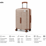 Pierre Cardin Nagga Brand Pp Trolley S   25 L.T Coffee MS Department Store Oman